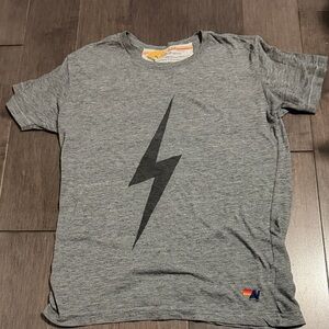 Aviator Nation Heather Gray Tee 12 kids